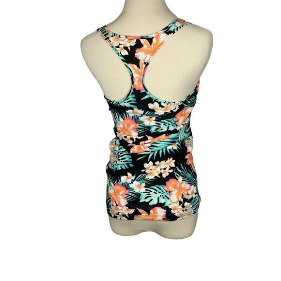 Victoria's Secret PINK Tropical Floral Racerback Fitted Tank Top X S - Picture 2 of 6